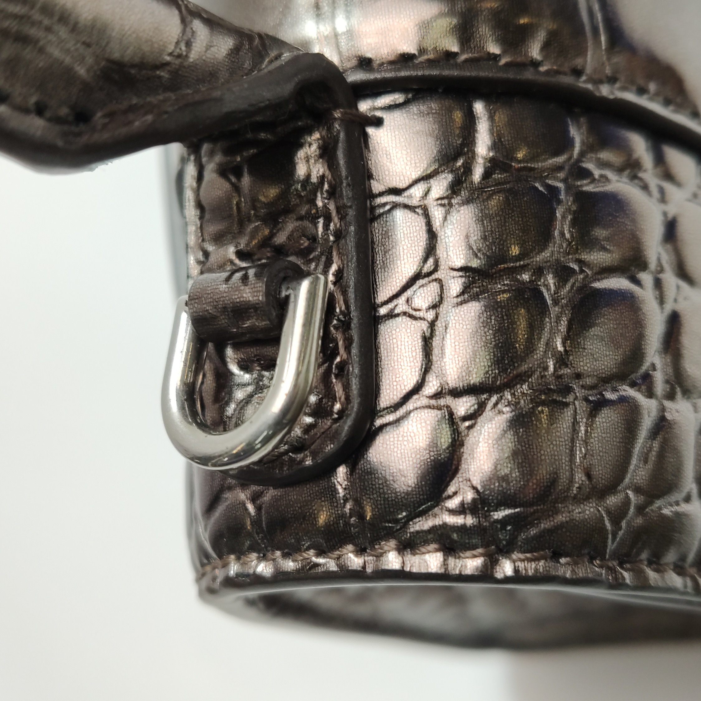 Balenciaga Hourglass Top Handle Bag Crocodile Embossed Leather XS — photo 11 of 15