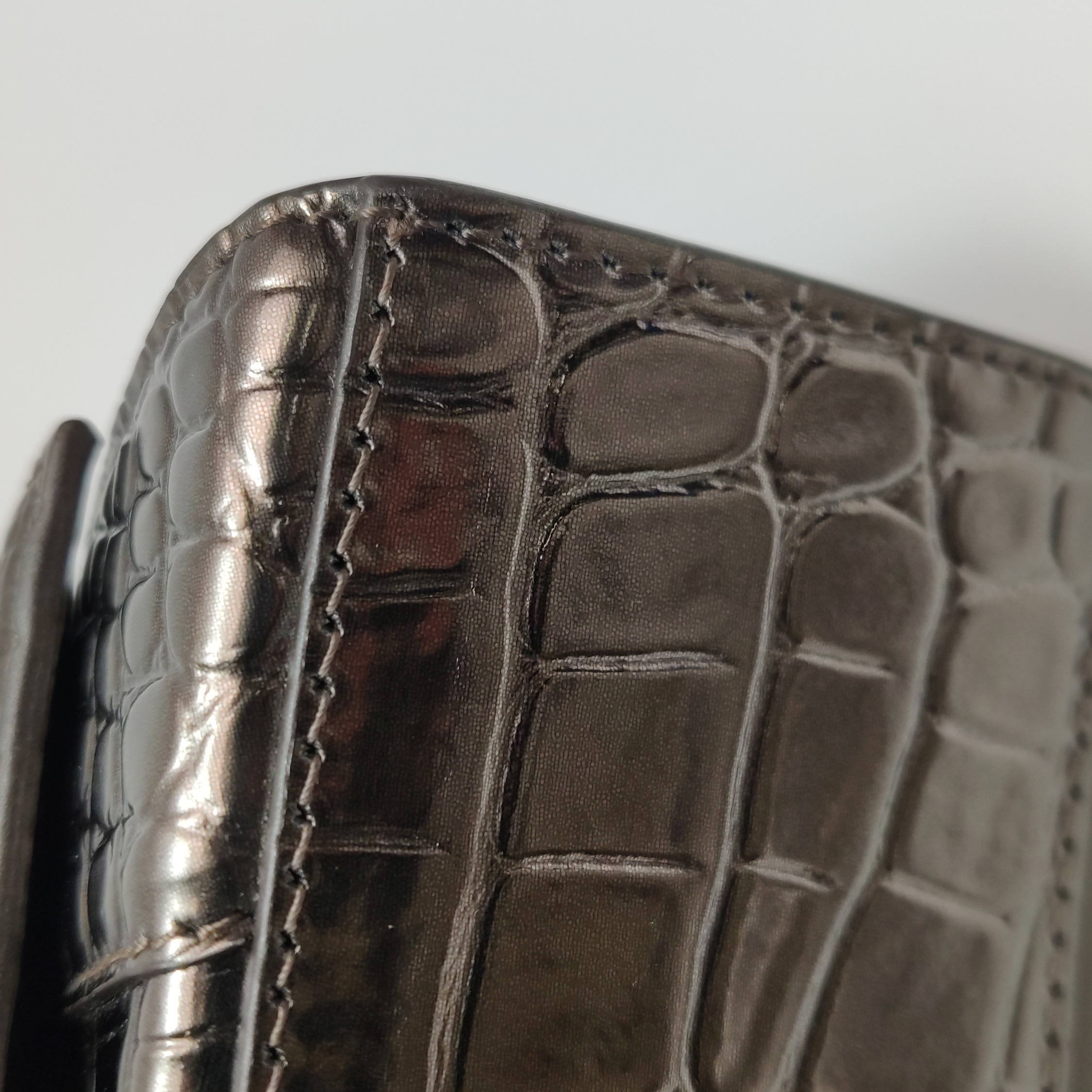 Balenciaga Hourglass Top Handle Bag Crocodile Embossed Leather XS — photo 13 of 15