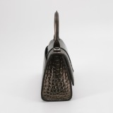 Balenciaga Hourglass Top Handle Bag Crocodile Embossed Leather XS — thumbnail 5