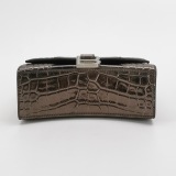 Balenciaga Hourglass Top Handle Bag Crocodile Embossed Leather XS — thumbnail 6
