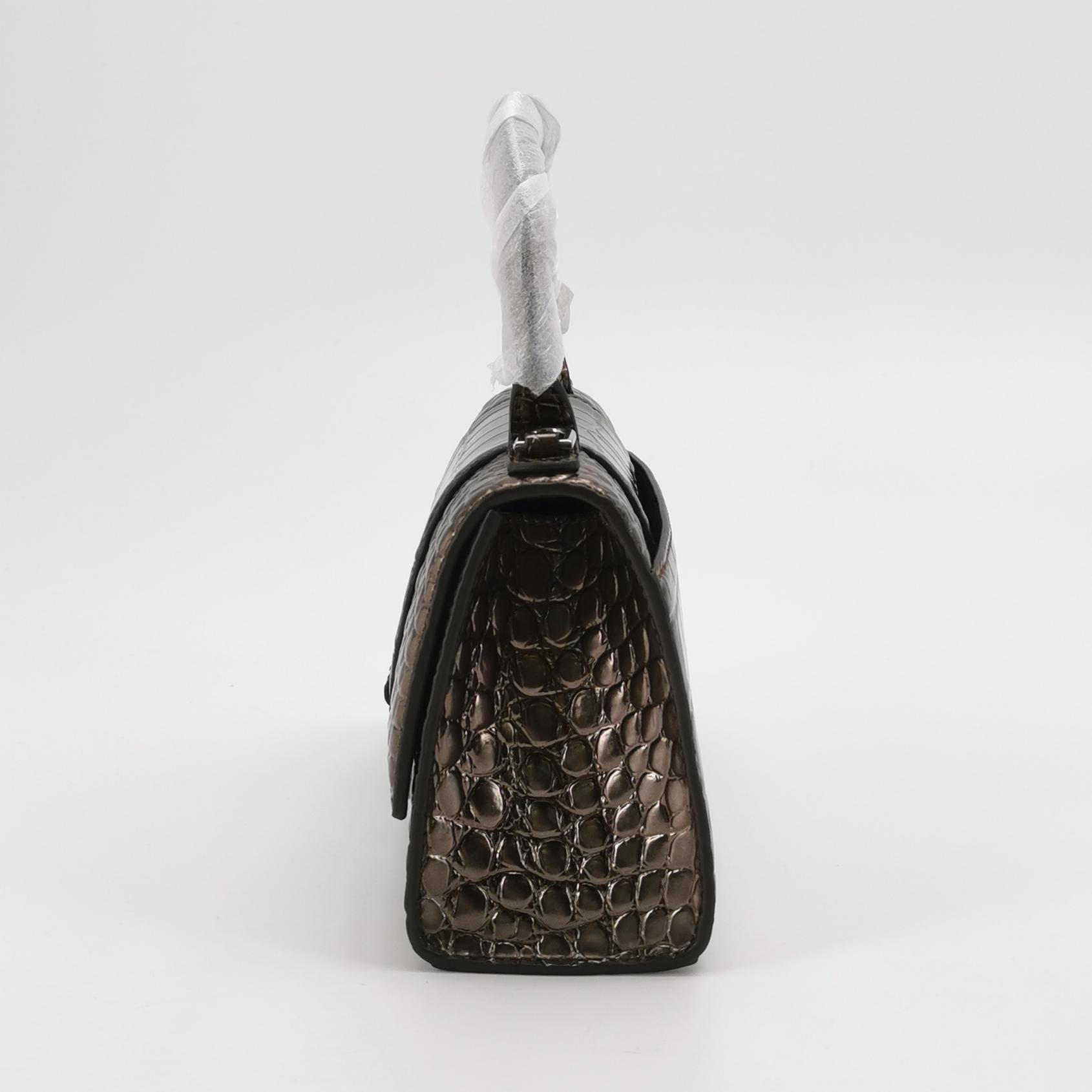 Balenciaga Hourglass Top Handle Bag Crocodile Embossed Leather XS — photo 5 of 16