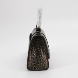 Balenciaga Hourglass Top Handle Bag Crocodile Embossed Leather XS — thumbnail 4