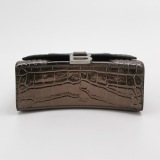 Balenciaga Hourglass Top Handle Bag Crocodile Embossed Leather XS — thumbnail 6