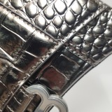 Balenciaga Hourglass Top Handle Bag Crocodile Embossed Leather XS — thumbnail 15