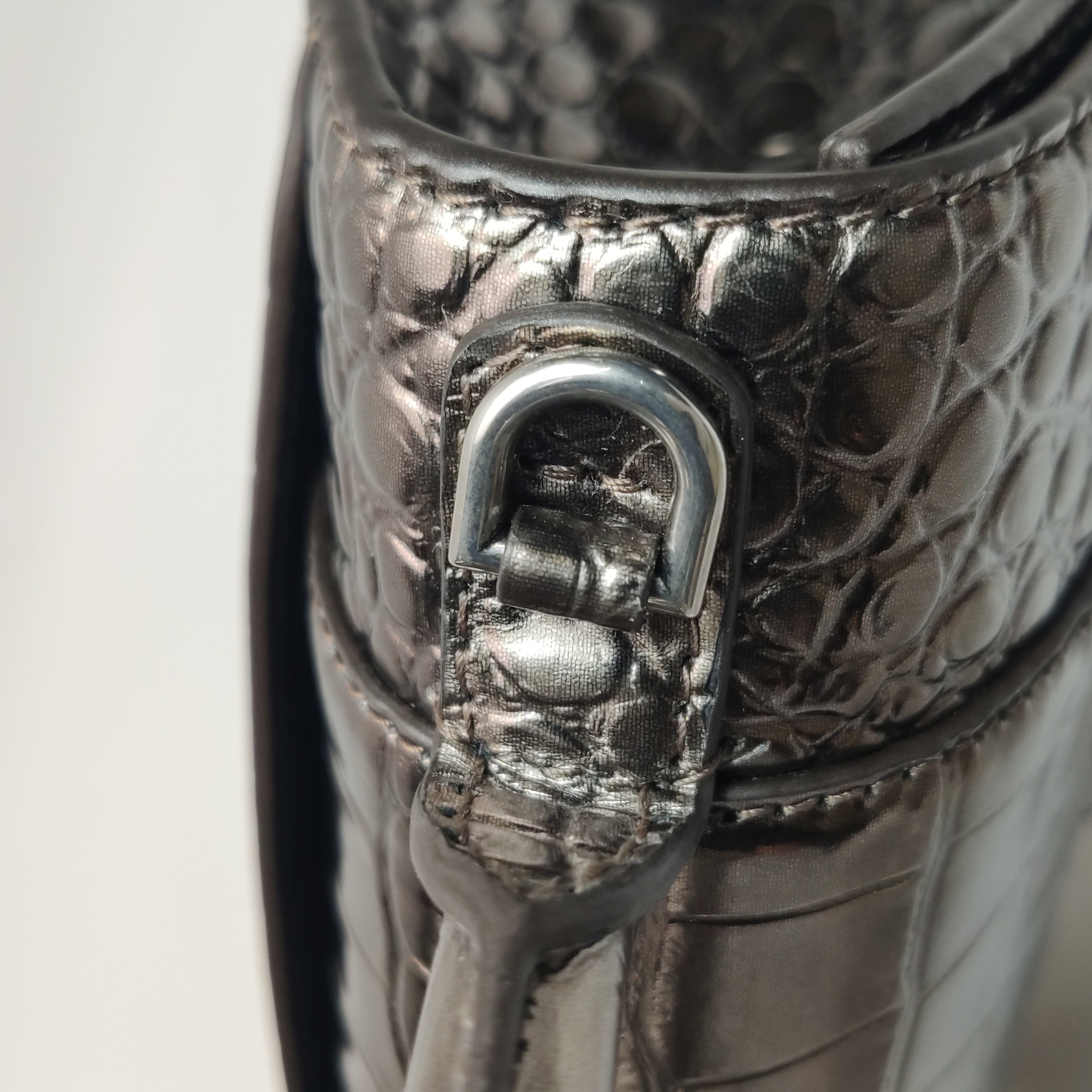Balenciaga Hourglass Top Handle Bag Crocodile Embossed Leather XS — photo 11 of 16
