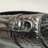 Balenciaga Hourglass Top Handle Bag Crocodile Embossed Leather XS — thumbnail 11