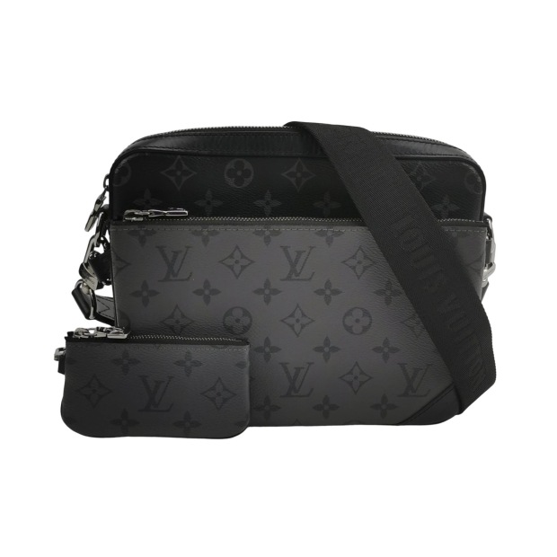 Louis Vuitton(LV) Trio Messenger Bag Reverse Monogram Eclipse Canvas — pre-owned, Vierlot