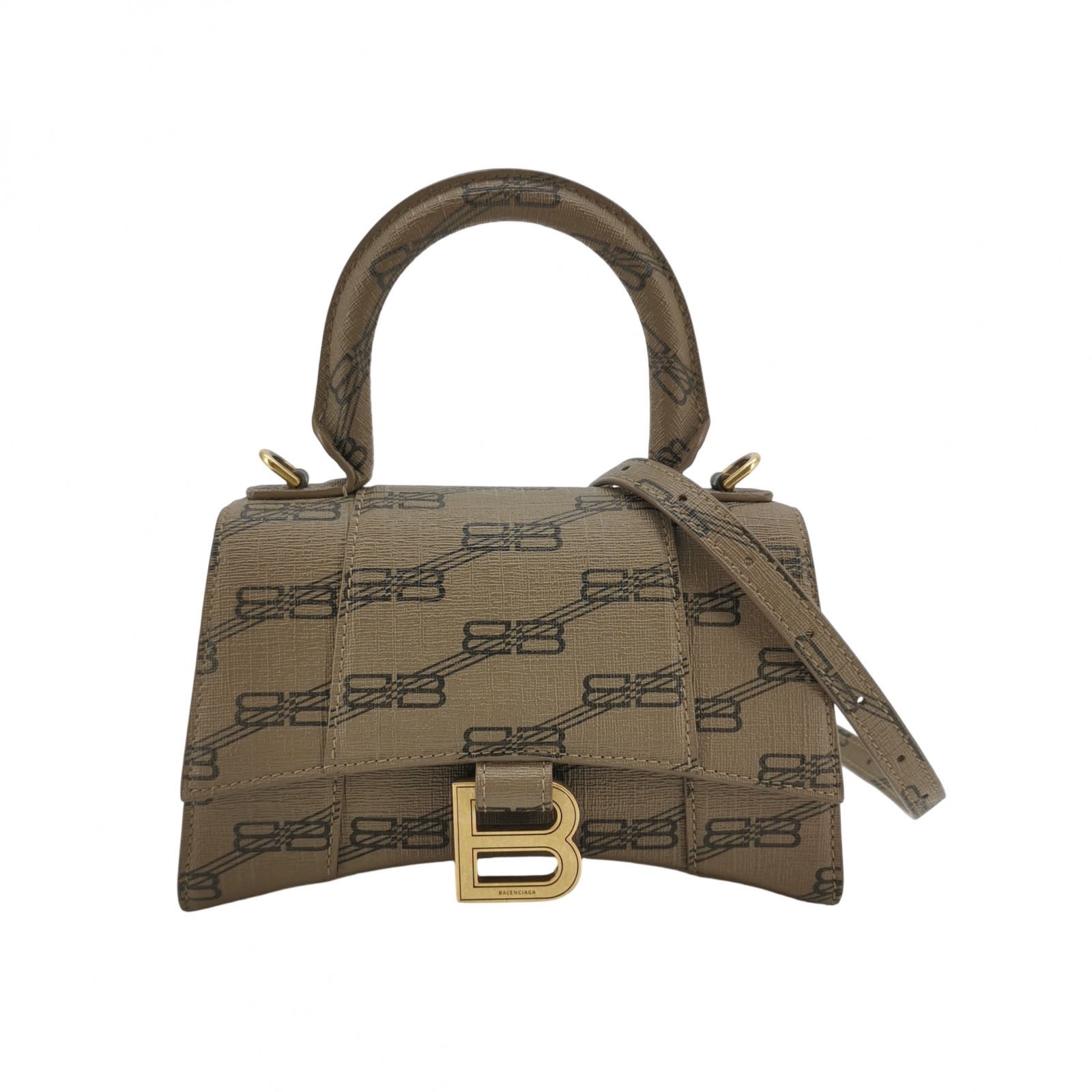 Balenciaga Hourglass Top Handle Bag BB Coated Canvas XS — photo 1 of 15