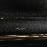 Saint Laurent Classic Monogram Envelope Wristlet Clutch Mixed Matelasse Leather — thumbnail 8