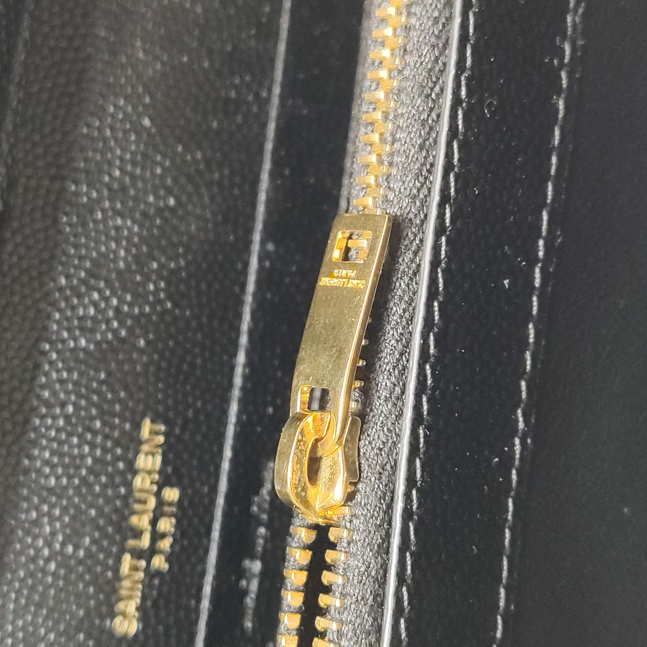 Saint Laurent Classic Monogram Envelope Wristlet Clutch Mixed Matelasse Leather — photo 10 of 12