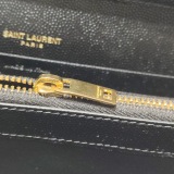 Saint Laurent Classic Monogram Envelope Wristlet Clutch Mixed Matelasse Leather — thumbnail 10