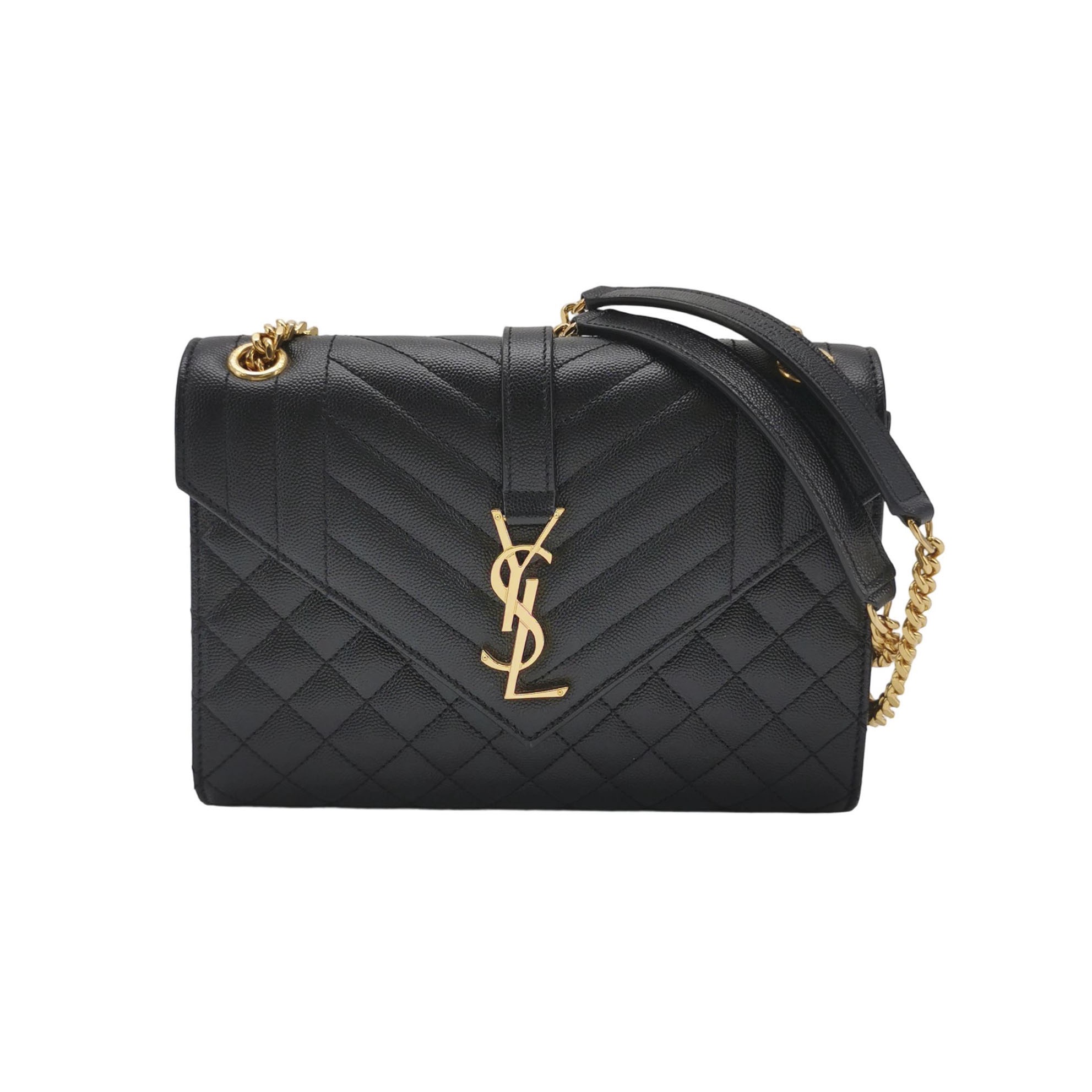 Saint Laurent Classic Monogram Envelope Satchel Mixed Matelasse Leather Medium — photo 1 of 20
