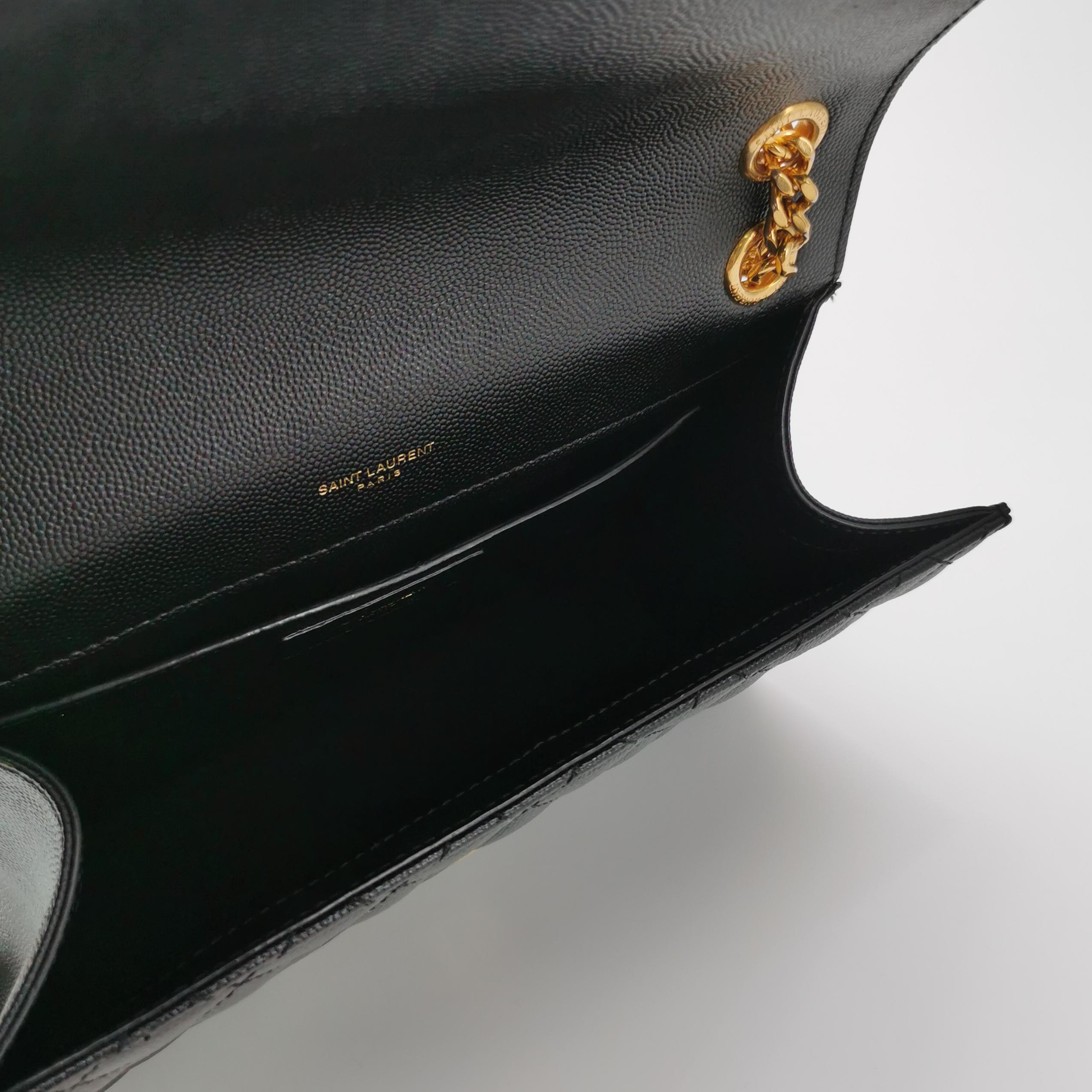 Saint Laurent Classic Monogram Envelope Satchel Mixed Matelasse Leather Medium — photo 7 of 20