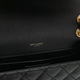 Saint Laurent Classic Monogram Envelope Satchel Mixed Matelasse Leather Medium — thumbnail 8