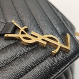 Saint Laurent Classic Monogram Envelope Satchel Mixed Matelasse Leather Medium — thumbnail 14