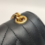 Saint Laurent Classic Monogram Envelope Satchel Mixed Matelasse Leather Medium — thumbnail 18