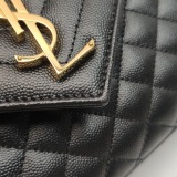 Saint Laurent Classic Monogram Envelope Satchel Mixed Matelasse Leather Medium — thumbnail 15