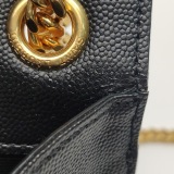 Saint Laurent Classic Monogram Envelope Satchel Mixed Matelasse Leather Medium — thumbnail 16