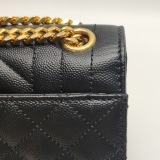 Saint Laurent Classic Monogram Envelope Satchel Mixed Matelasse Leather Medium — thumbnail 12