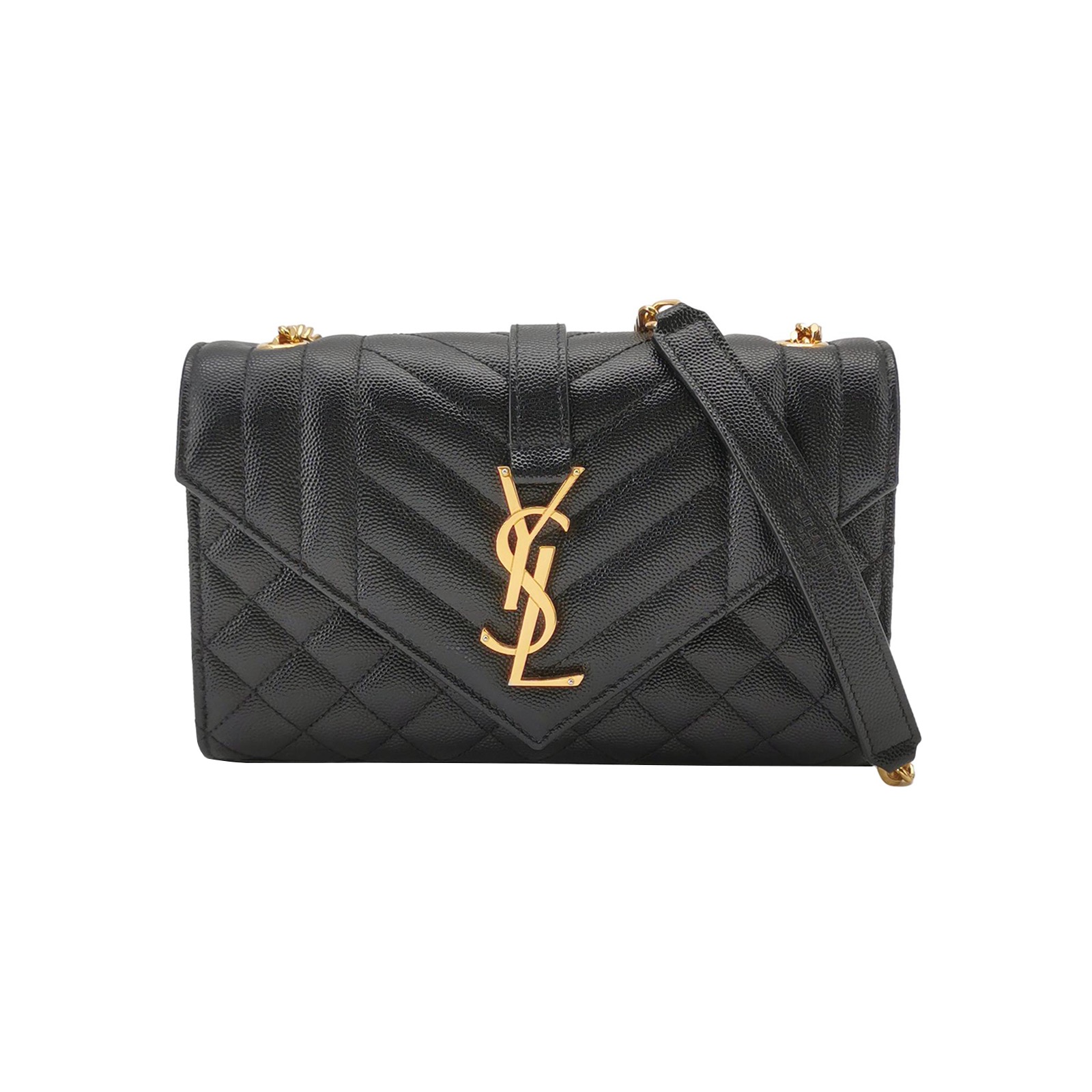 Saint Laurent Classic Monogram Envelope Satchel Mixed Matelasse Leather Small — photo 1 of 20