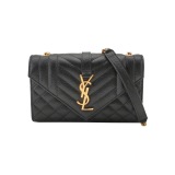 Saint Laurent Classic Monogram Envelope Satchel Mixed Matelasse Leather Small — thumbnail 1