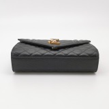 Saint Laurent Classic Monogram Envelope Satchel Mixed Matelasse Leather Small — thumbnail 6