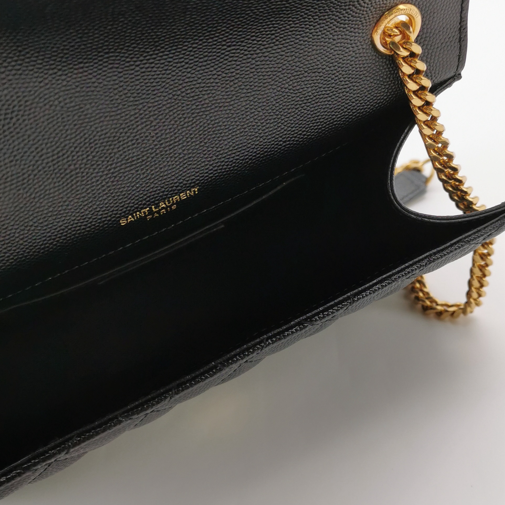 Saint Laurent Classic Monogram Envelope Satchel Mixed Matelasse Leather Small — photo 7 of 20