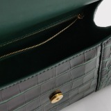 Balenciaga Hourglass Top Handle Bag Crocodile Embossed Leather Small — thumbnail 7