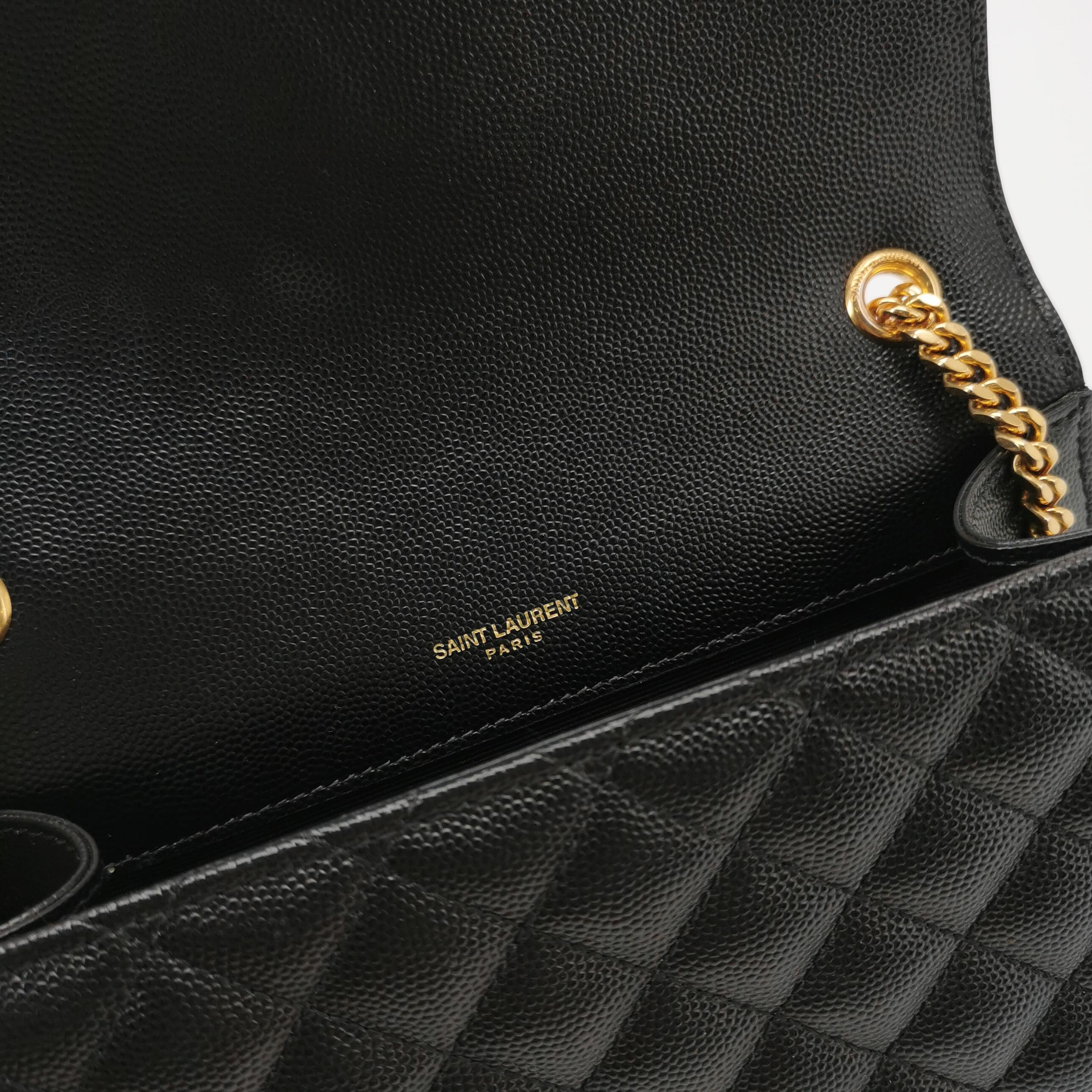Saint Laurent Classic Monogram Envelope Satchel Mixed Matelasse Leather Small — photo 8 of 20