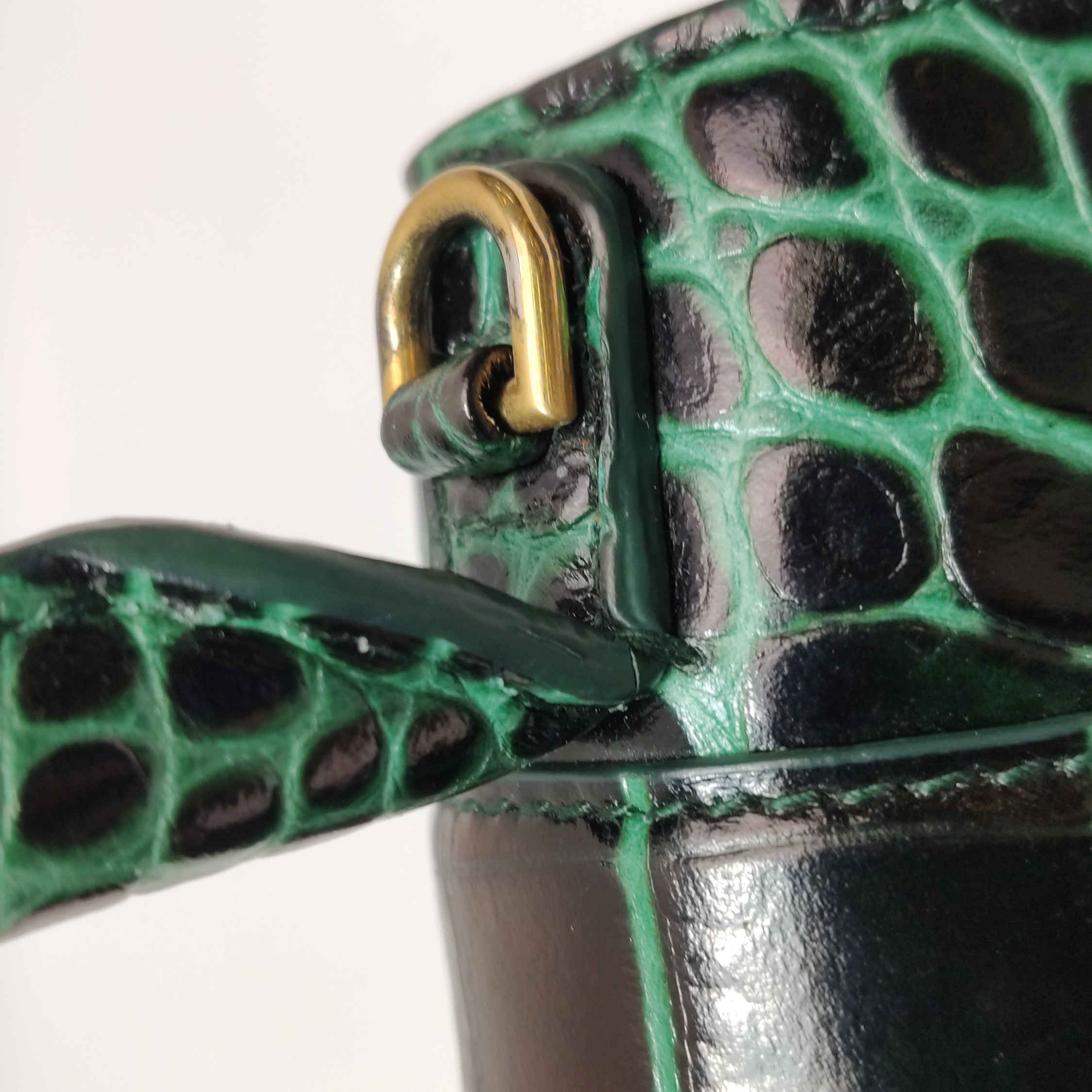 Balenciaga Hourglass Top Handle Bag Crocodile Embossed Leather Small — photo 13 of 16