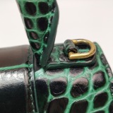 Balenciaga Hourglass Top Handle Bag Crocodile Embossed Leather Small — thumbnail 13