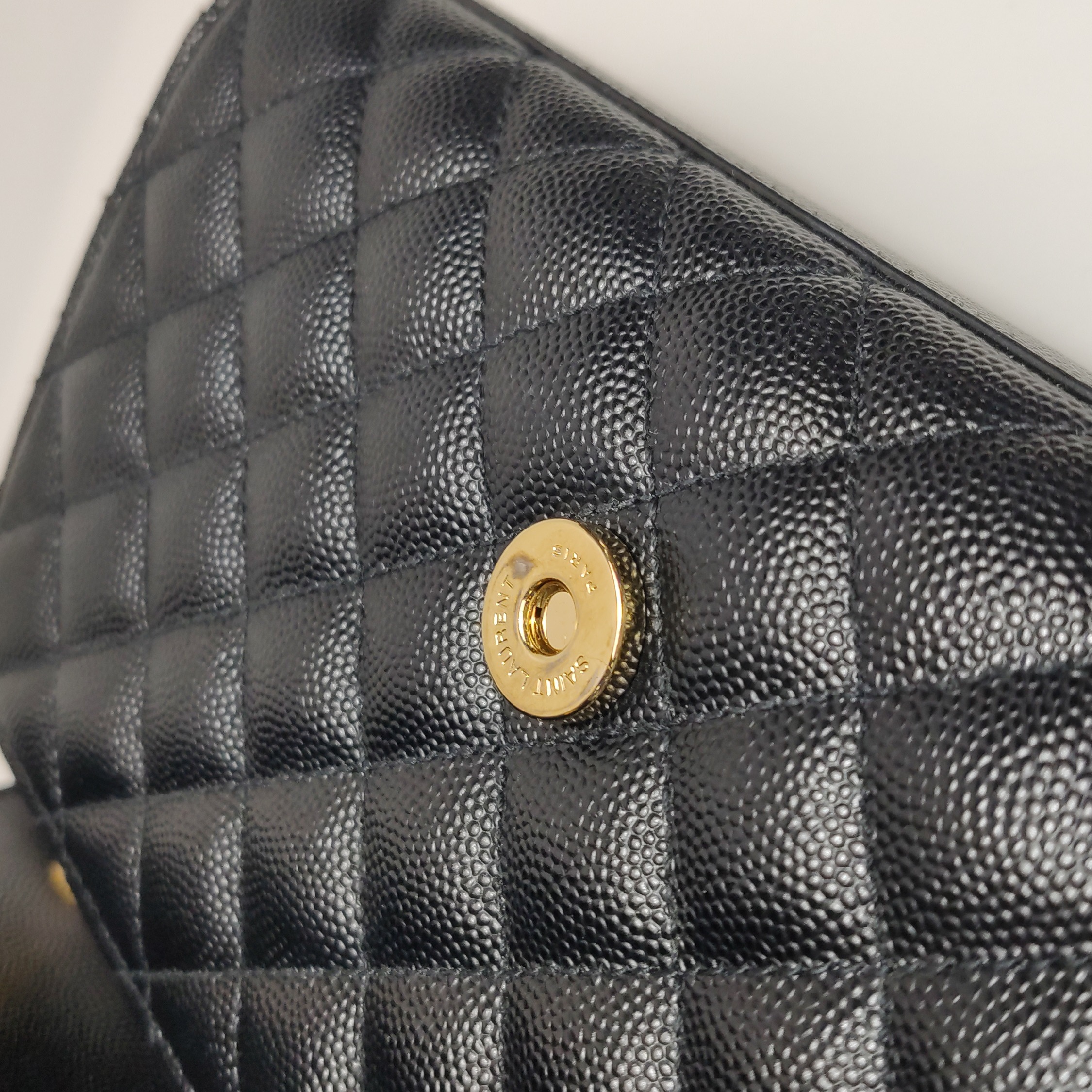 Saint Laurent Classic Monogram Envelope Satchel Mixed Matelasse Leather Small — photo 15 of 20