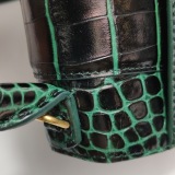 Balenciaga Hourglass Top Handle Bag Crocodile Embossed Leather Small — thumbnail 12