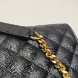 Saint Laurent Classic Monogram Envelope Satchel Mixed Matelasse Leather Small — thumbnail 19