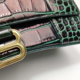 Balenciaga Hourglass Top Handle Bag Crocodile Embossed Leather Small — thumbnail 10