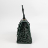 Balenciaga Hourglass Top Handle Bag Crocodile Embossed Leather Small — thumbnail 5