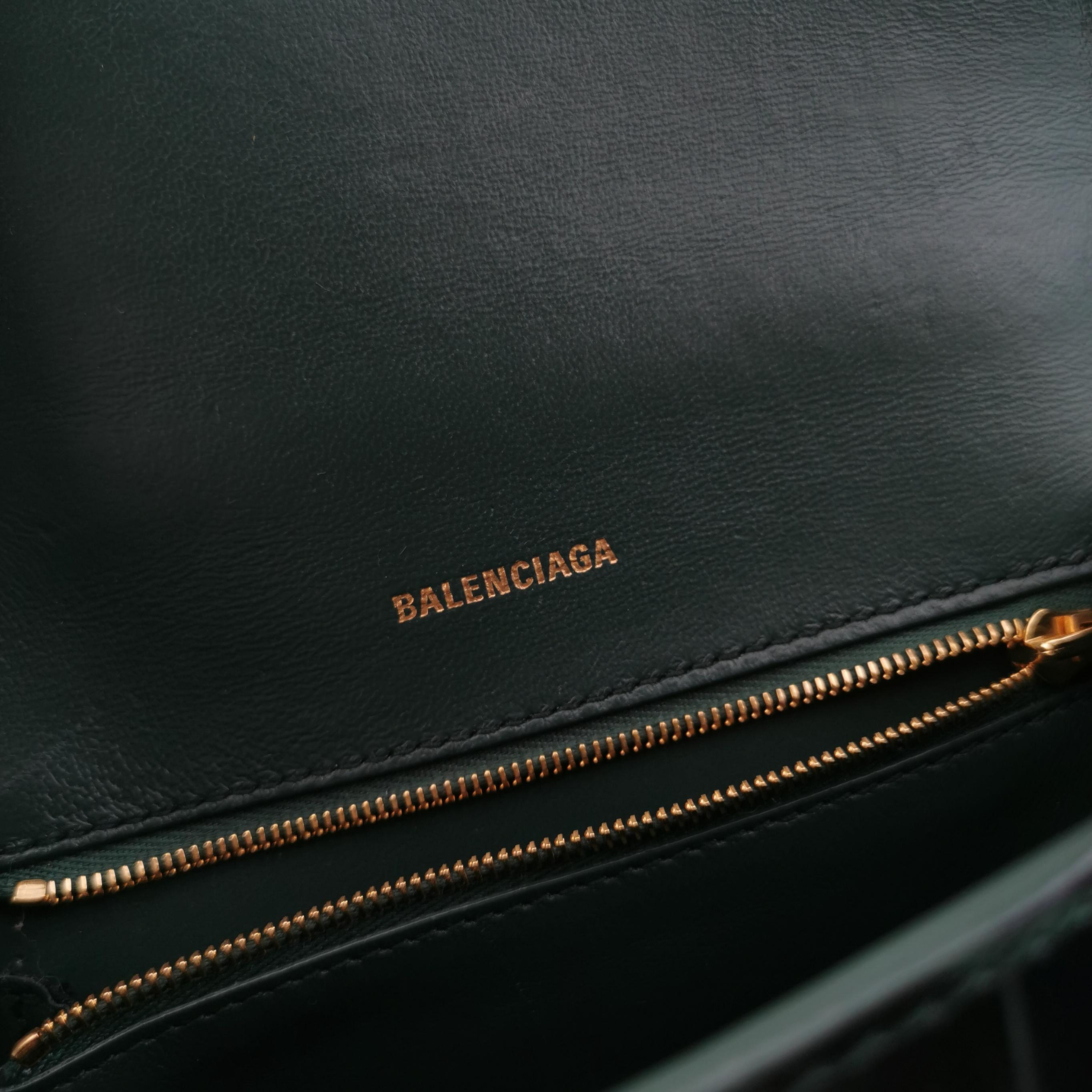 Balenciaga Hourglass Top Handle Bag Crocodile Embossed Leather Small — photo 8 of 15