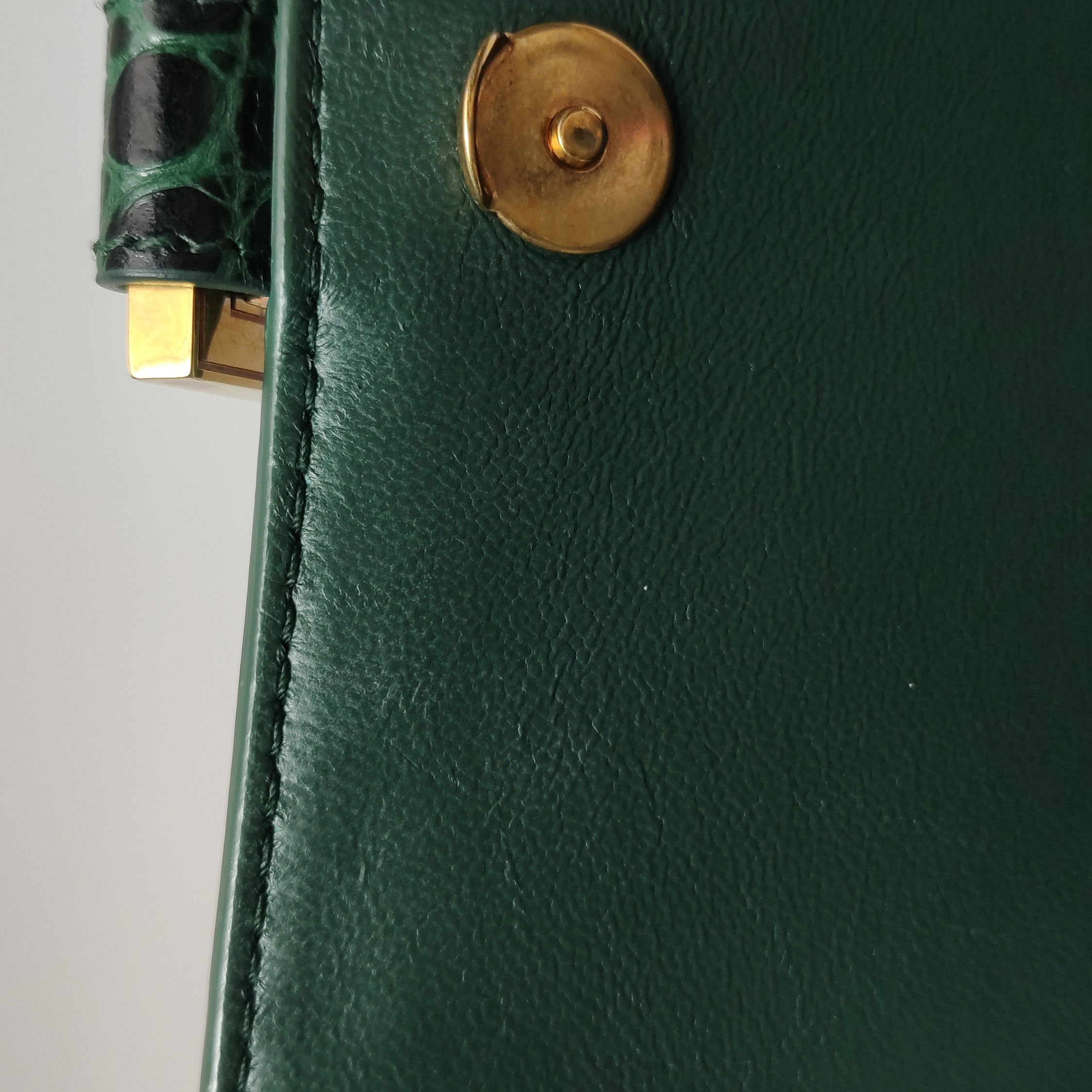 Balenciaga Hourglass Top Handle Bag Crocodile Embossed Leather Small — photo 9 of 15