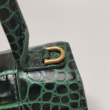 Balenciaga Hourglass Top Handle Bag Crocodile Embossed Leather Small — thumbnail 13