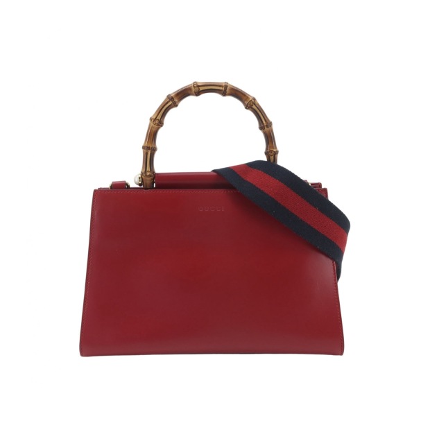 Gucci Nymphaea Top Handle Bag Leather Small — pre-owned, Vierlot