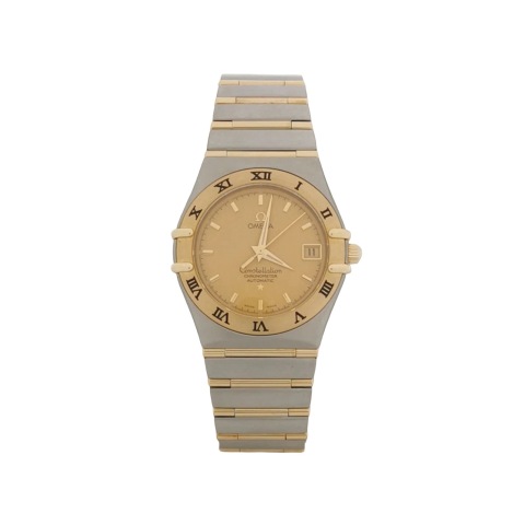 Omega Constellation Automatic Watch Stainless Steel and Yellow Gold 35