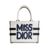 Christian Dior Book Tote Embroidered Canvas Medium — thumbnail 1