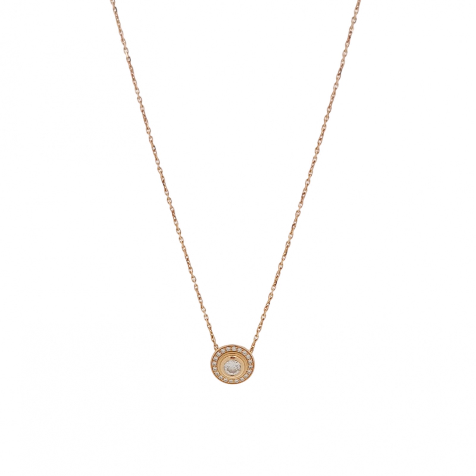 Cartier Cartier D'Amour Pendant Necklace 18K Rose Gold with Pave Diamonds — photo 1 of 6