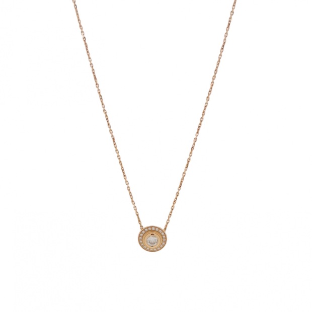 Cartier Cartier D'Amour Pendant Necklace 18K Rose Gold with Pave Diamonds — pre-owned, Vierlot