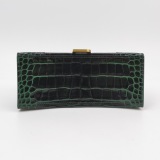 Balenciaga Hourglass Top Handle Bag Crocodile Embossed Leather Small — thumbnail 6