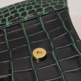 Balenciaga Hourglass Top Handle Bag Crocodile Embossed Leather Small — thumbnail 9