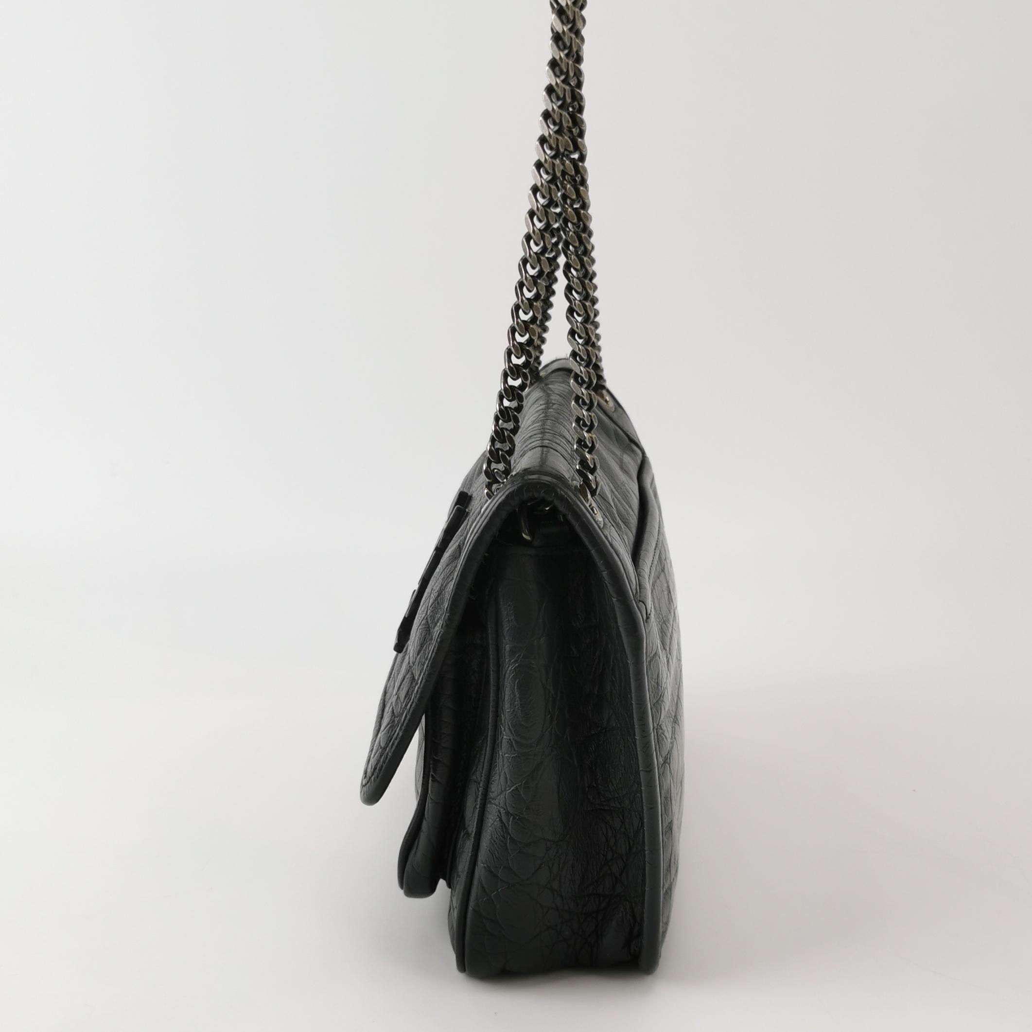 Saint Laurent(YSL) Niki Chain Flap Bag Matelasse Chevron Leather Baby — photo 3 of 18
