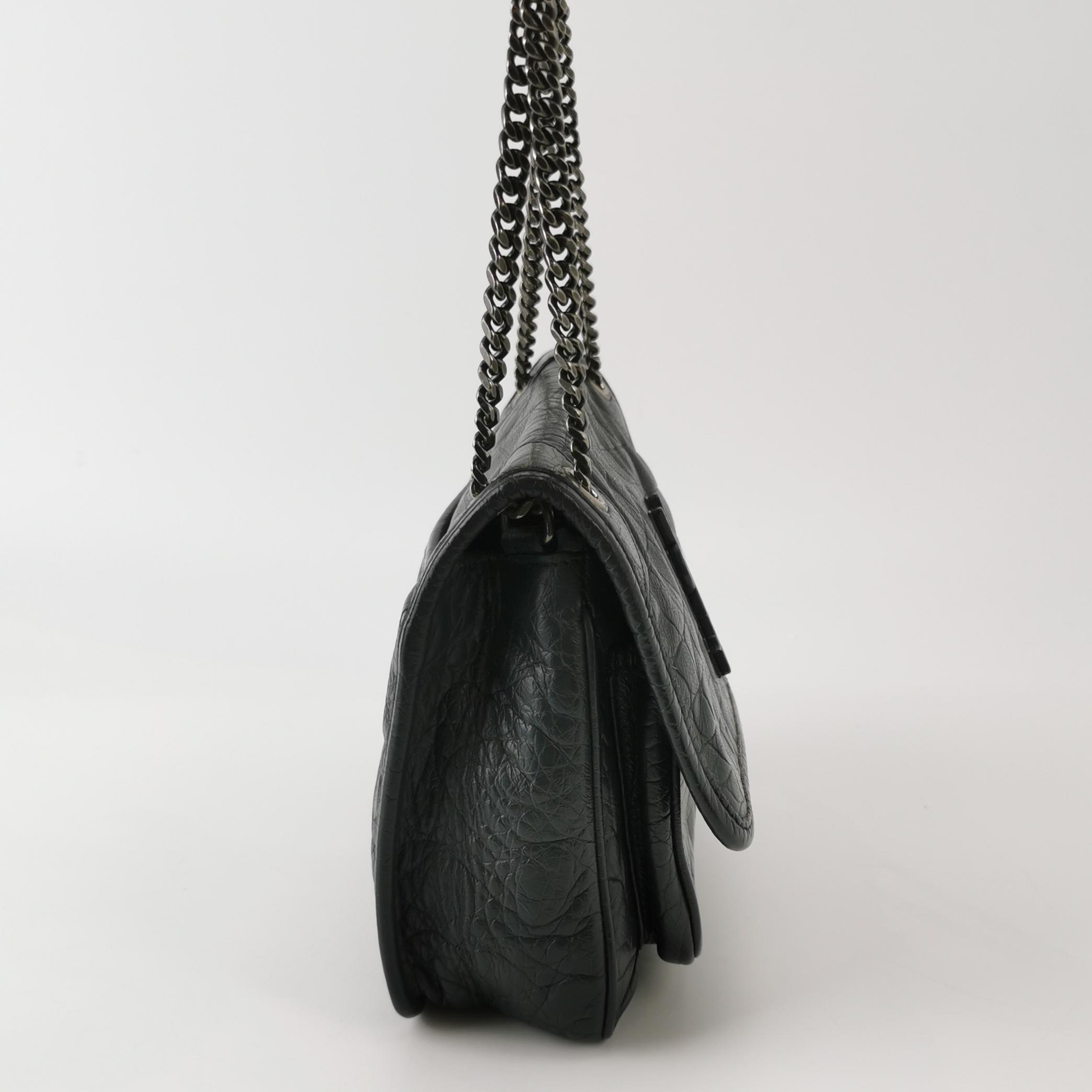 Saint Laurent(YSL) Niki Chain Flap Bag Matelasse Chevron Leather Baby — photo 4 of 18