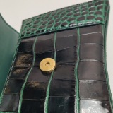 Balenciaga Hourglass Top Handle Bag Crocodile Embossed Leather XS — thumbnail 10