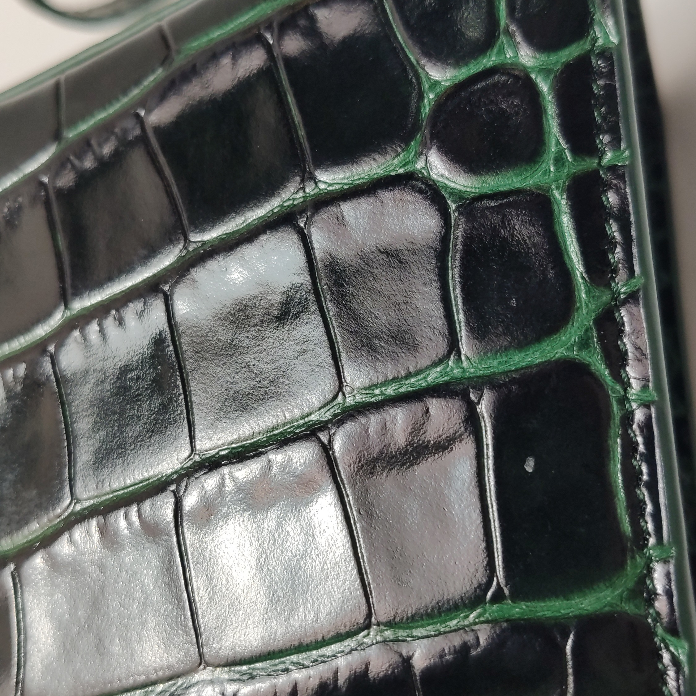 Balenciaga Hourglass Top Handle Bag Crocodile Embossed Leather XS — photo 13 of 16